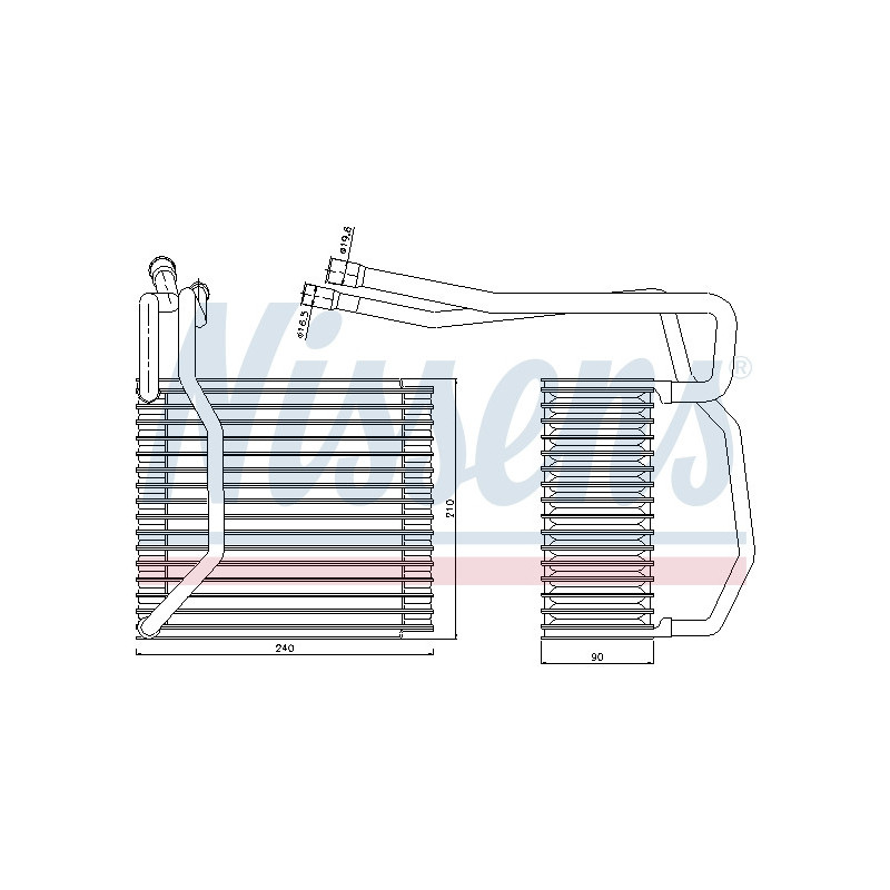 Evaporateur de climatisation NISSENS