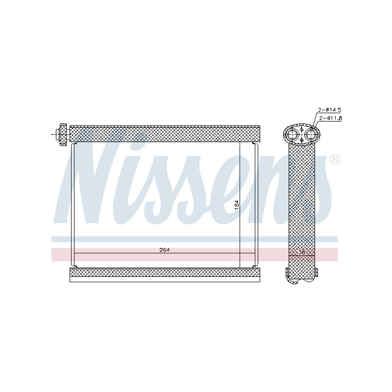 Evaporateur de climatisation NISSENS