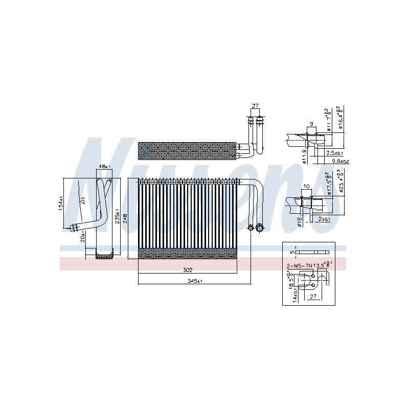 Evaporateur de climatisation NISSENS