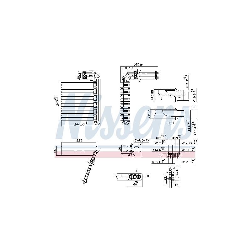 Evaporateur de climatisation NISSENS