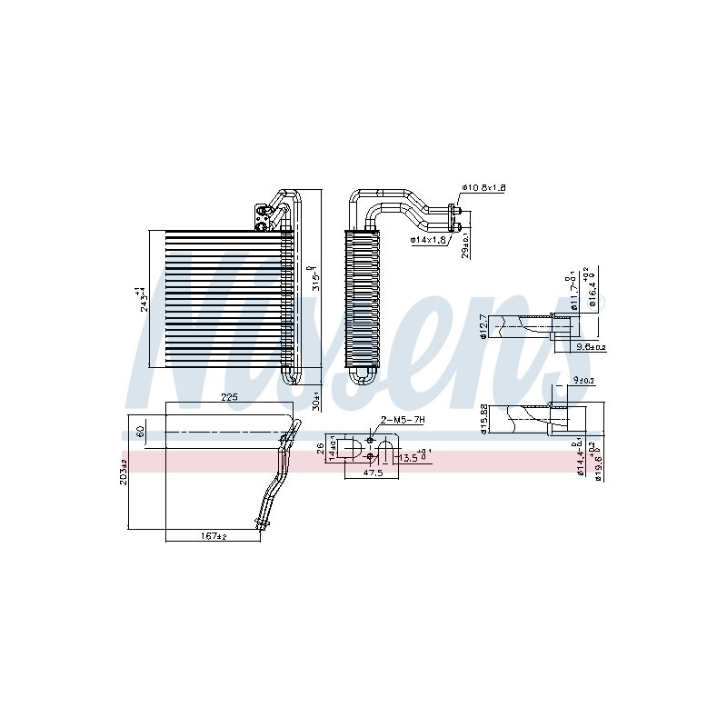 Evaporateur de climatisation NISSENS