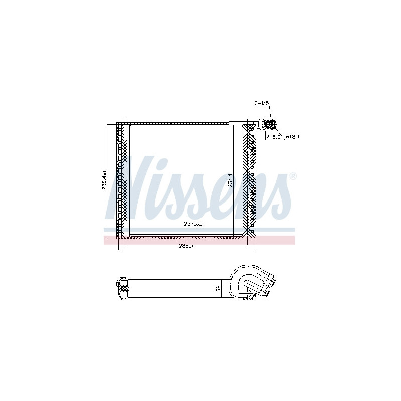 Evaporateur de climatisation NISSENS