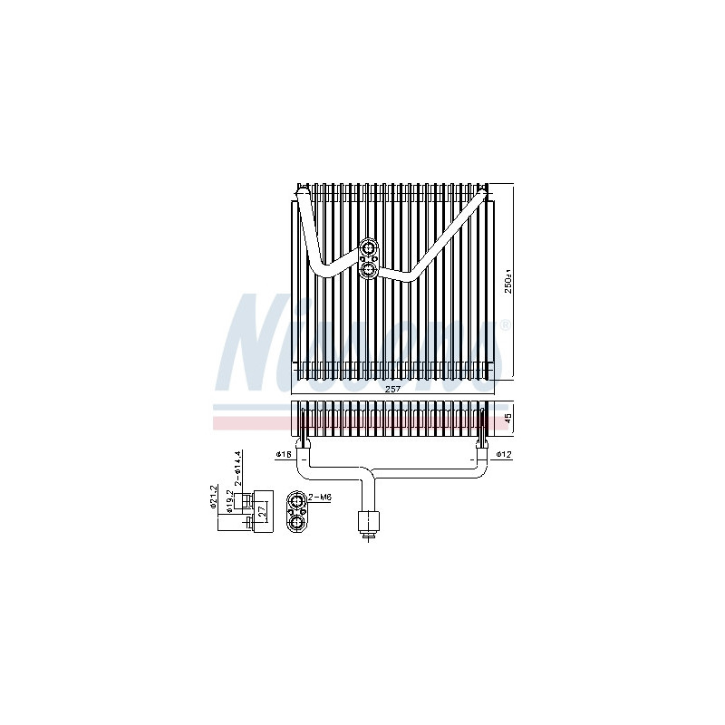 Evaporateur de climatisation NISSENS