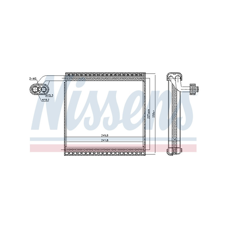 Evaporateur de climatisation NISSENS