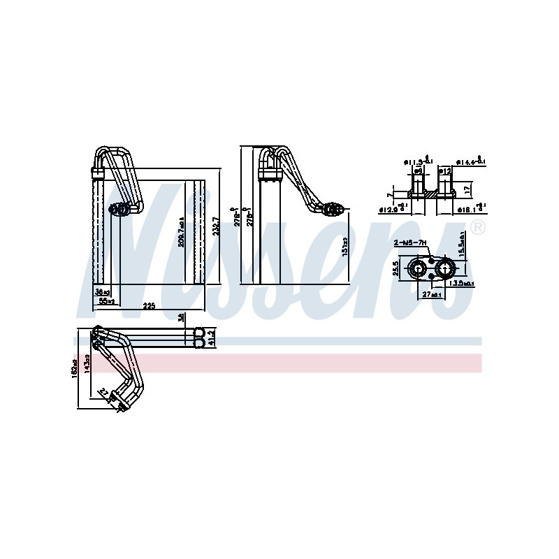Evaporateur de climatisation NISSENS