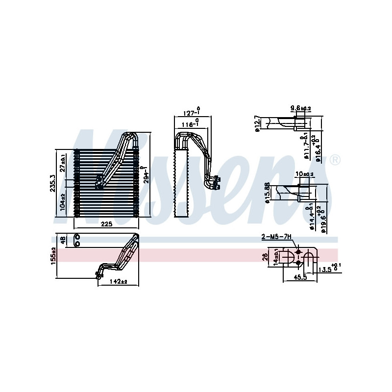 Evaporateur de climatisation NISSENS