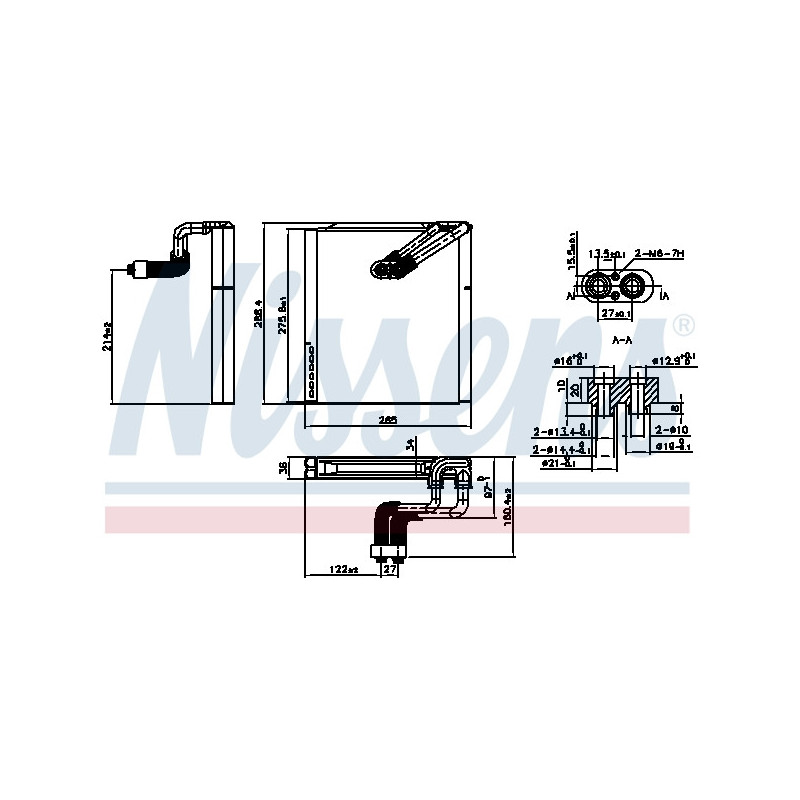 Evaporateur de climatisation NISSENS