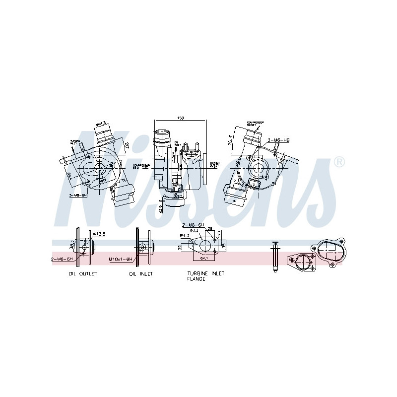 Turbocompresseur NISSENS