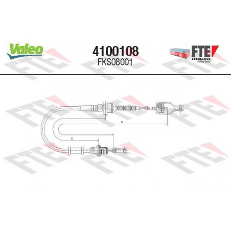Cable d'embrayage VALEO