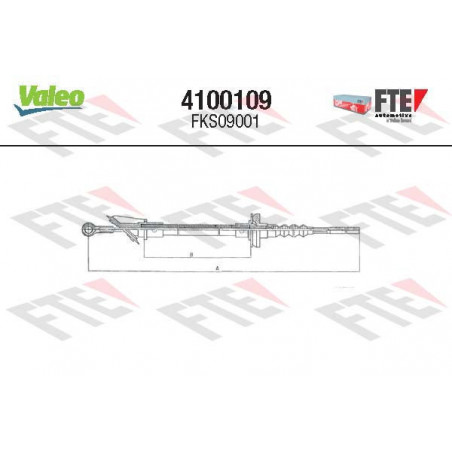 Cable d'embrayage VALEO