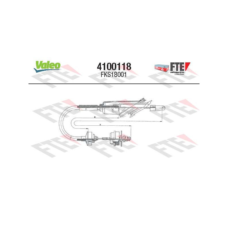 Cable d'embrayage VALEO