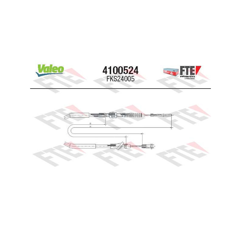 Cable d'embrayage VALEO