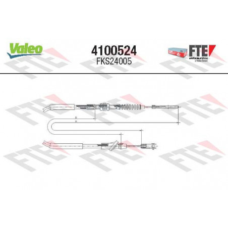 Cable d'embrayage VALEO