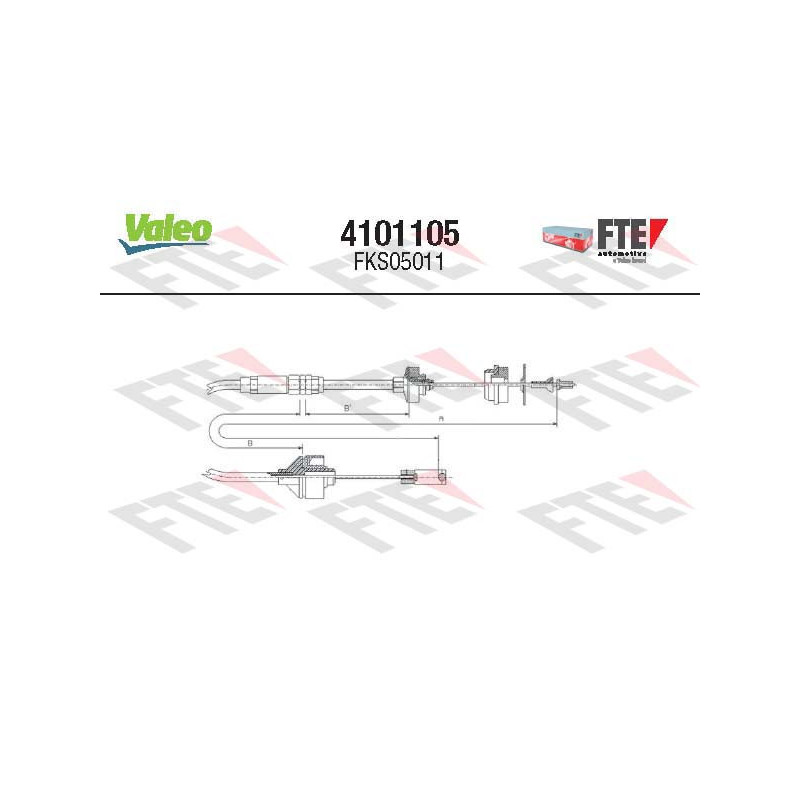 Cable d'embrayage VALEO