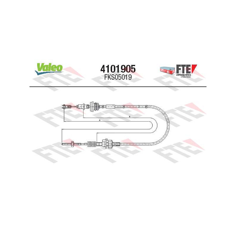 Cable d'embrayage VALEO