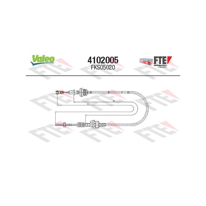 Cable d'embrayage VALEO