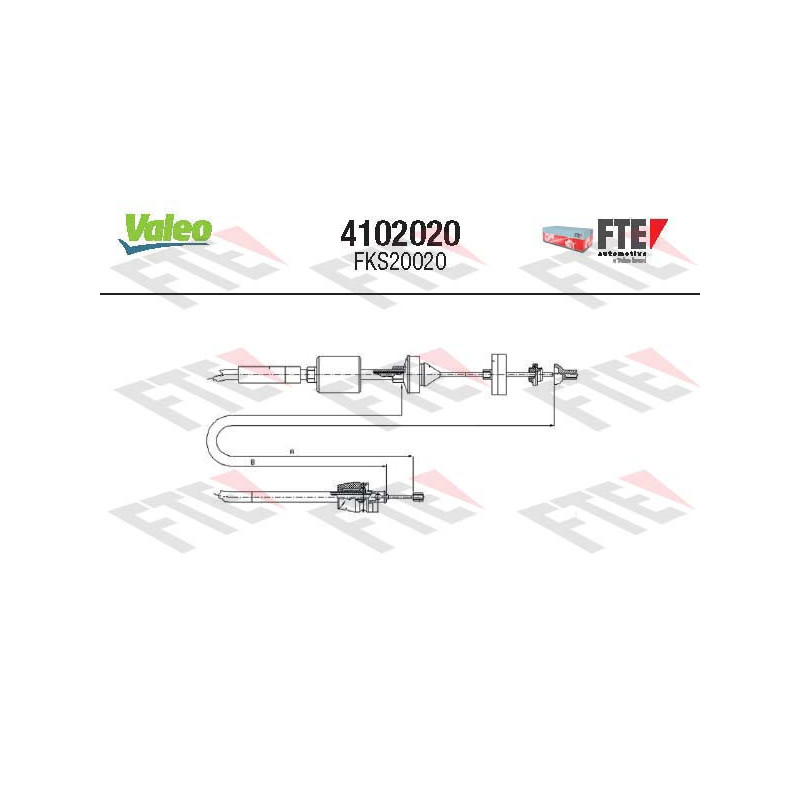 Cable d'embrayage VALEO