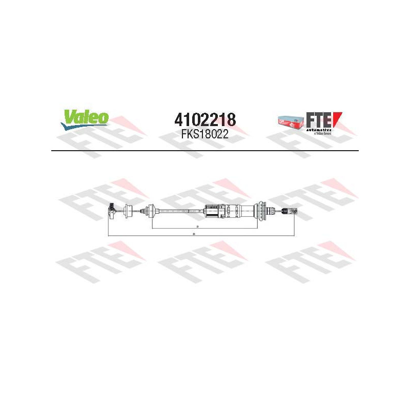 Cable d'embrayage VALEO