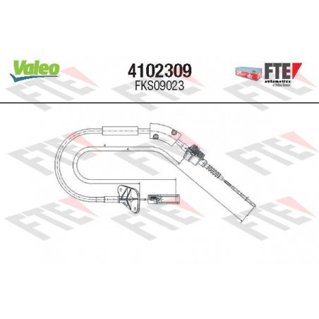 Cable d'embrayage VALEO