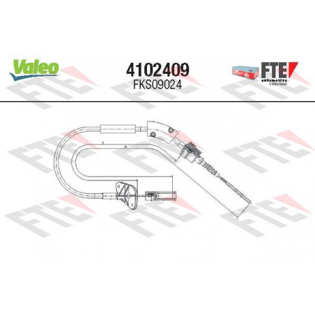 Cable d'embrayage VALEO