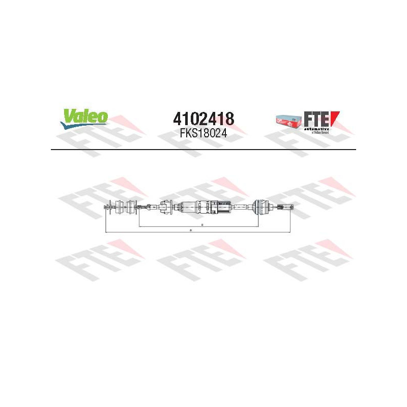 Cable d'embrayage VALEO