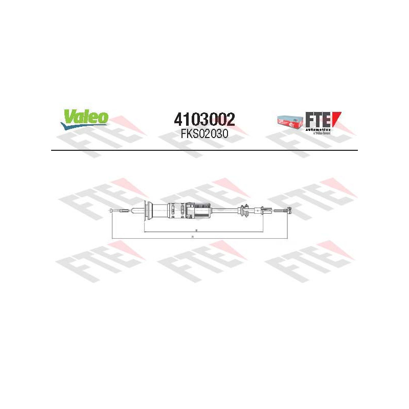 Cable d'embrayage VALEO