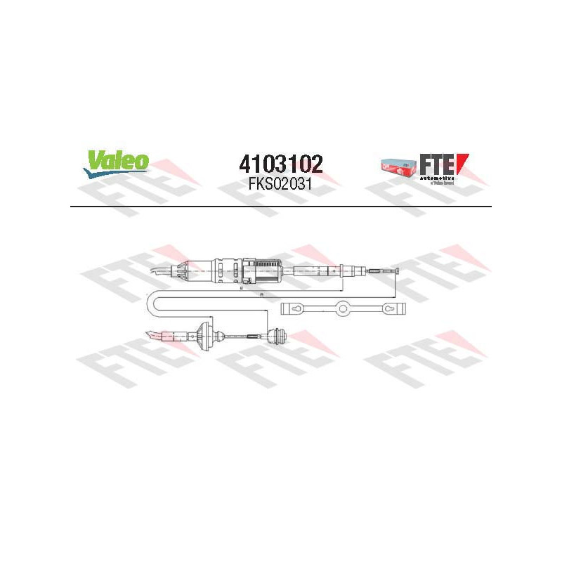 Cable d'embrayage VALEO