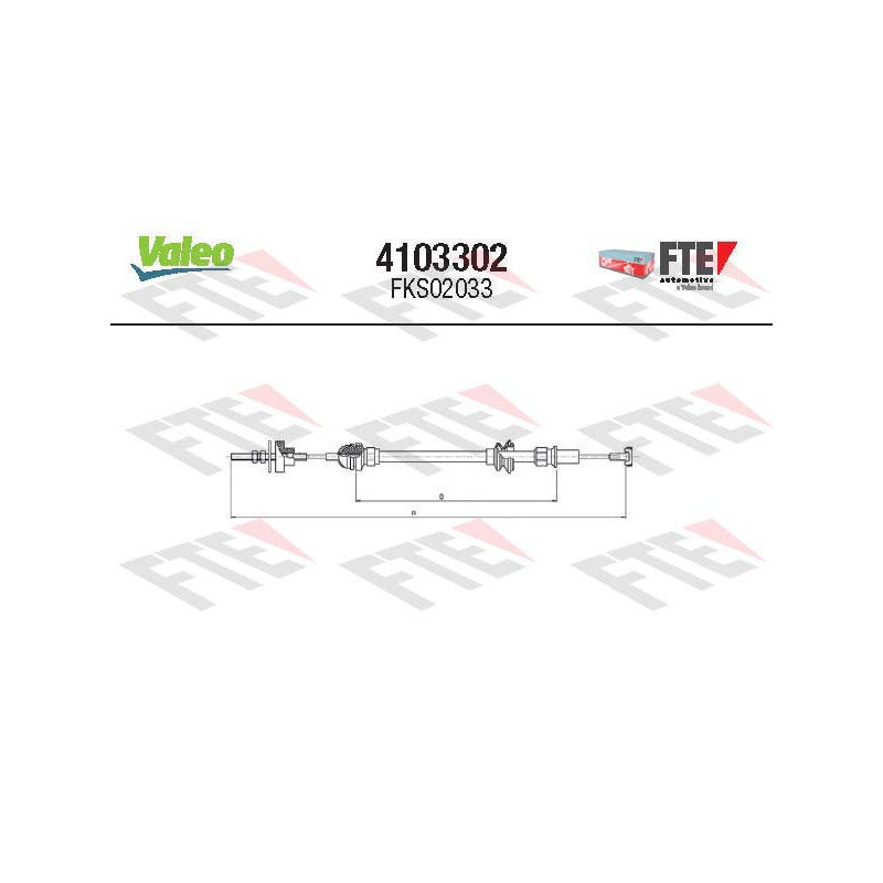 Cable d'embrayage VALEO