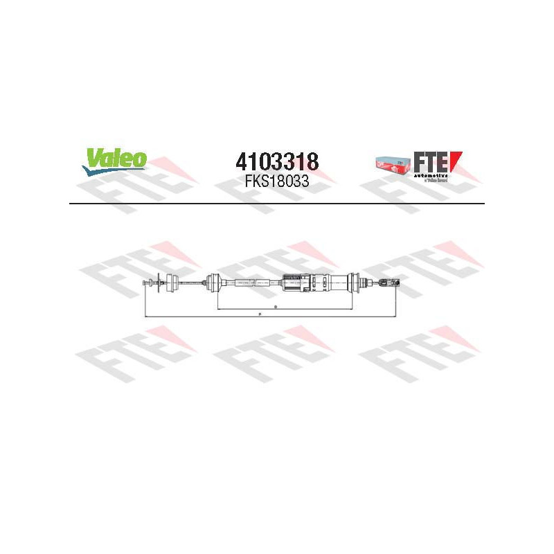 Cable d'embrayage VALEO