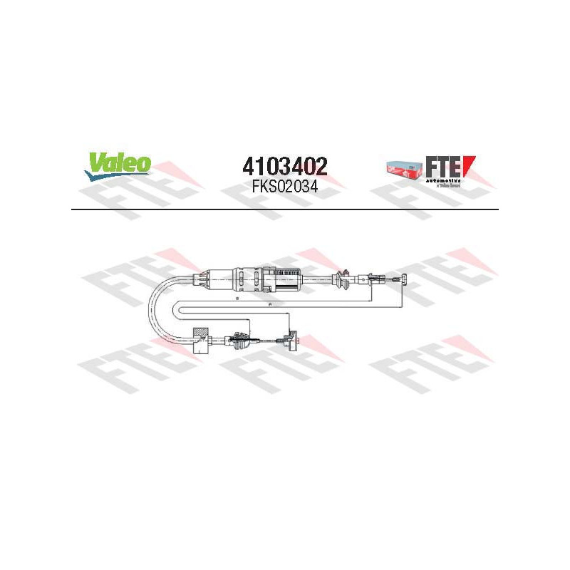 Cable d'embrayage VALEO