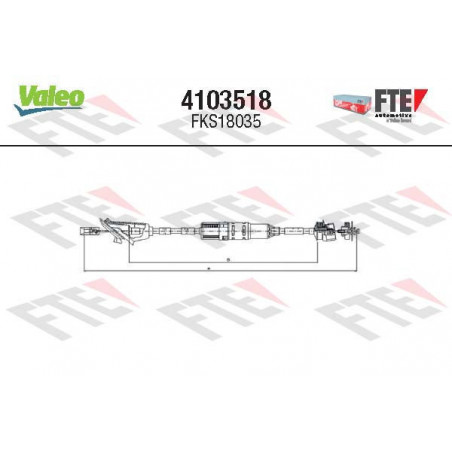 Cable d'embrayage VALEO