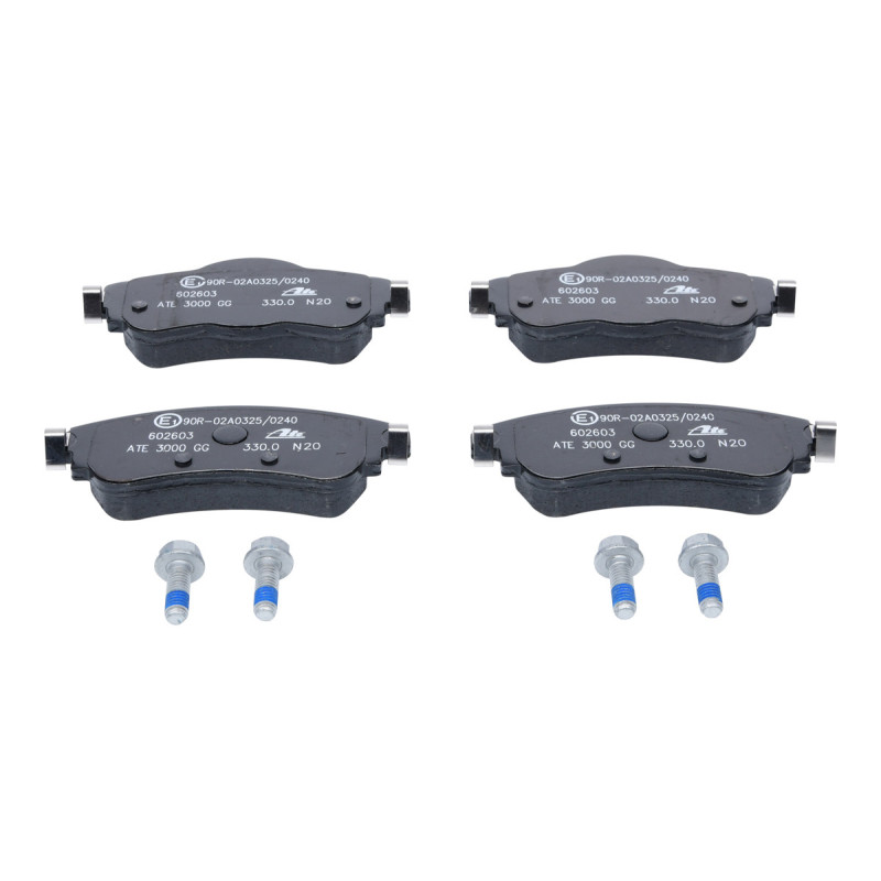 Jeu de quatre plaquettes de frein à disque ATE