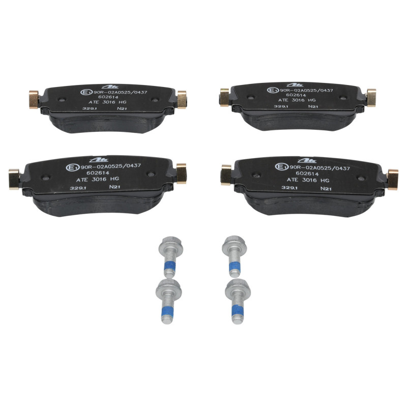 Jeu de quatre plaquettes de frein à disque ATE