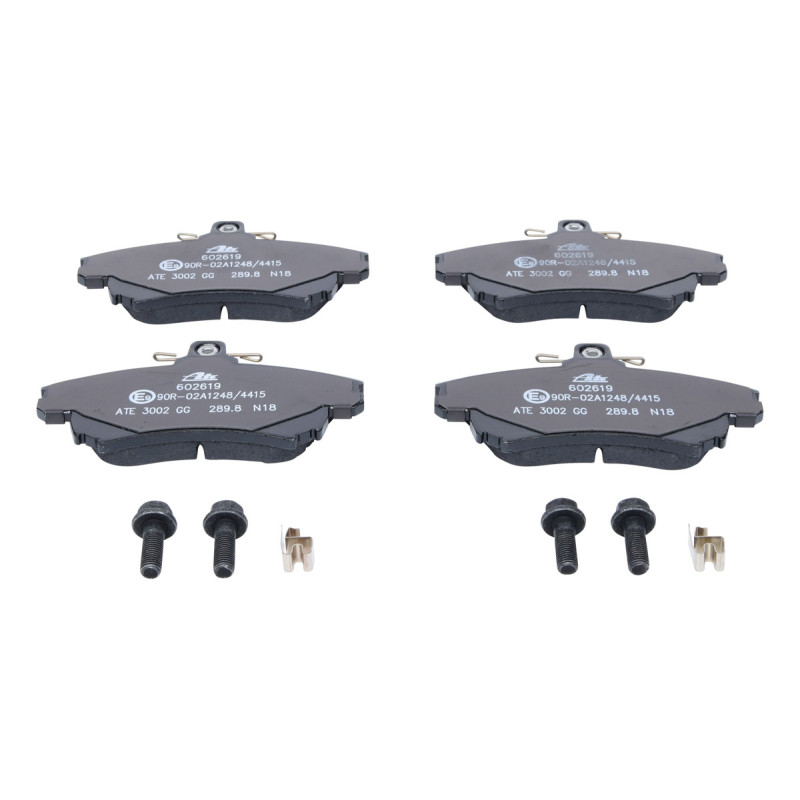 Jeu de quatre plaquettes de frein à disque ATE
