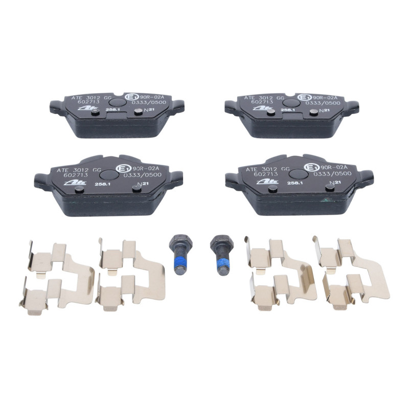 Jeu de quatre plaquettes de frein à disque ATE