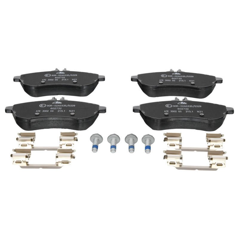 Jeu de quatre plaquettes de frein à disque ATE