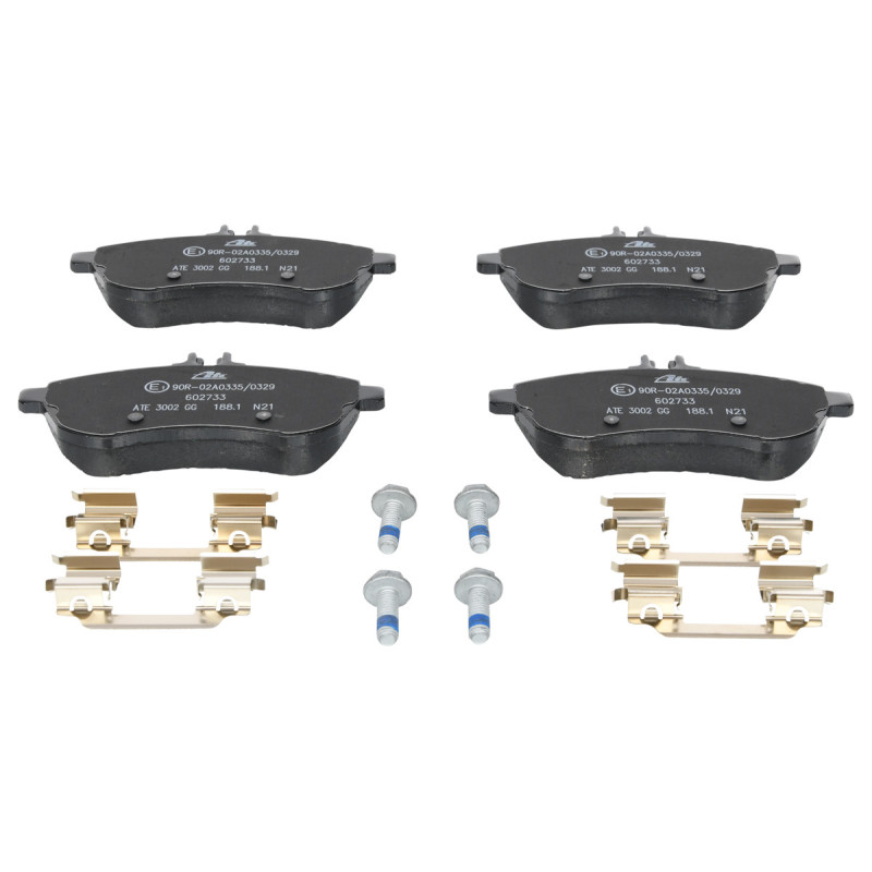 Jeu de quatre plaquettes de frein à disque ATE