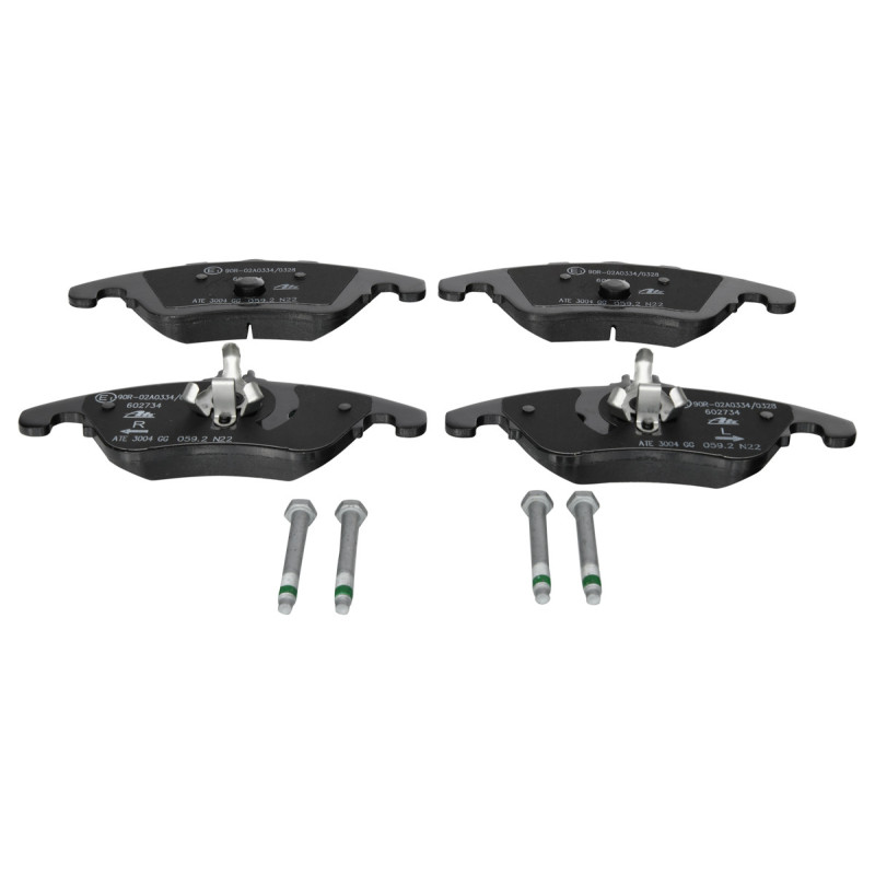 Jeu de quatre plaquettes de frein à disque ATE
