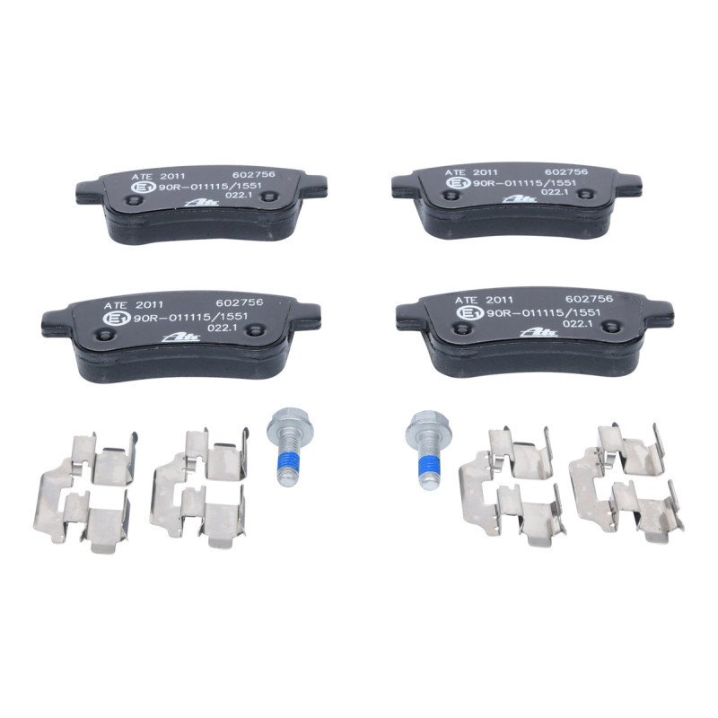 Jeu de quatre plaquettes de frein à disque ATE