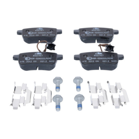 Jeu de quatre plaquettes de frein à disque ATE