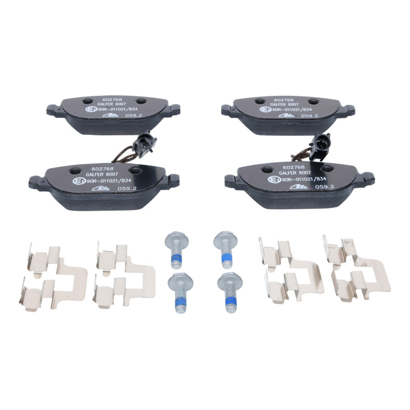 Jeu de quatre plaquettes de frein à disque ATE