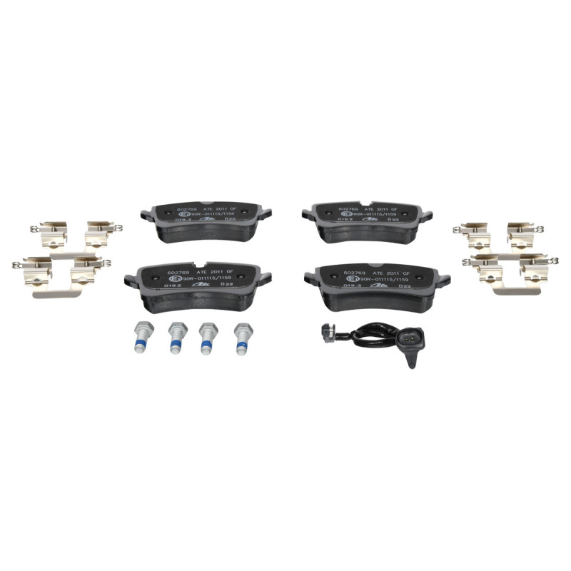 Jeu de quatre plaquettes de frein à disque ATE