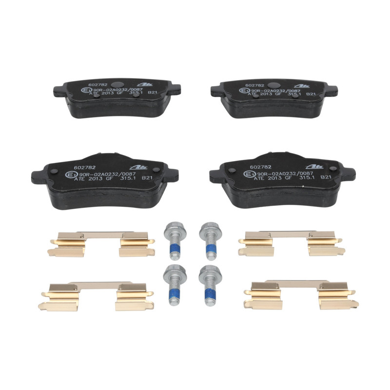 Jeu de quatre plaquettes de frein à disque ATE