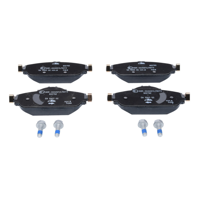 Jeu de quatre plaquettes de frein à disque ATE