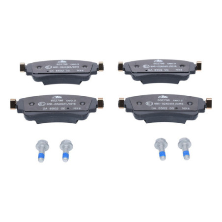 Jeu de quatre plaquettes de frein à disque ATE