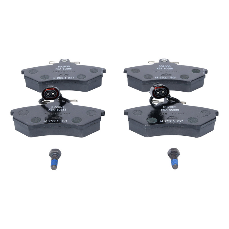 Jeu de quatre plaquettes de frein à disque ATE