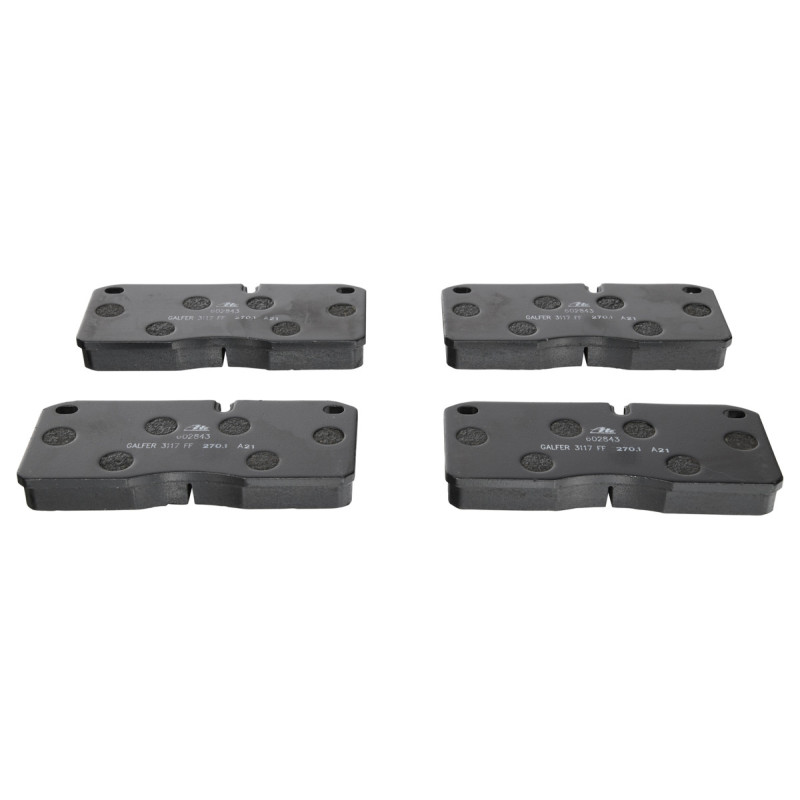 Jeu de quatre plaquettes de frein à disque ATE