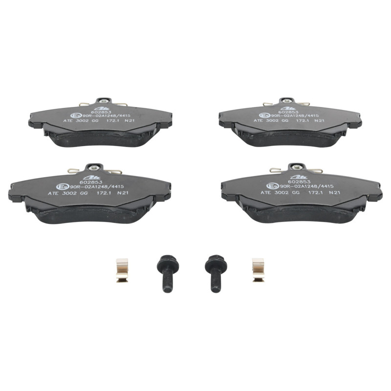 Jeu de quatre plaquettes de frein à disque ATE