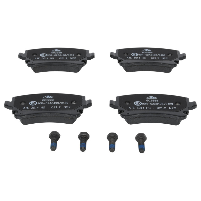 Jeu de quatre plaquettes de frein à disque ATE
