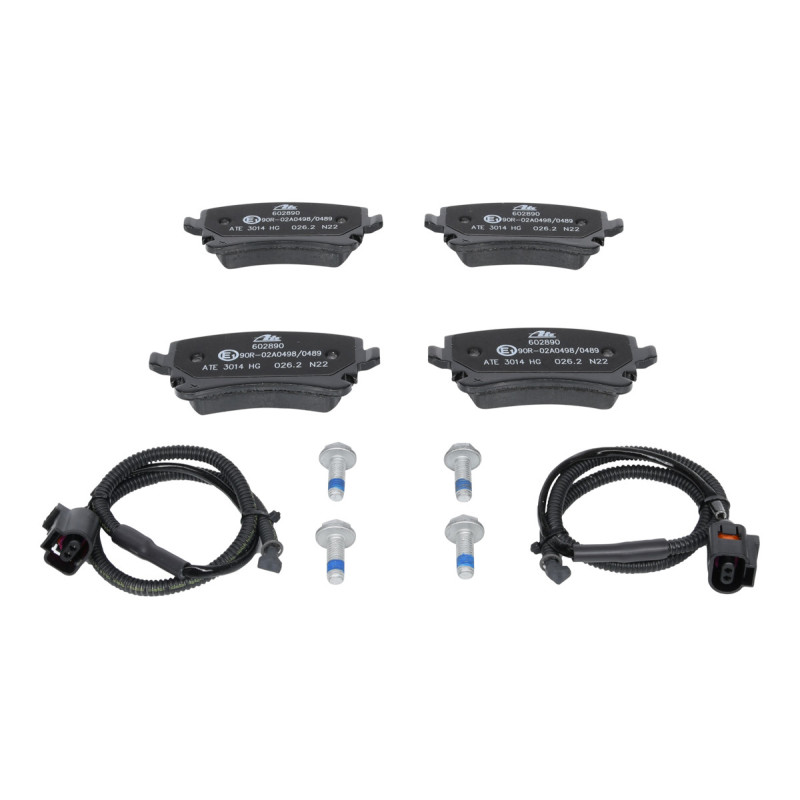 Jeu de quatre plaquettes de frein à disque ATE